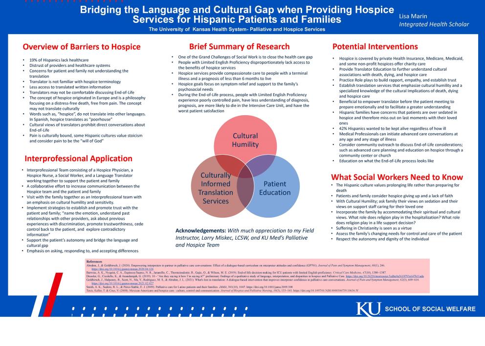 Lisa Marin : Bridging the Language and Cultural Gap when Providing Hospice Services for Hispanic Patients and Families