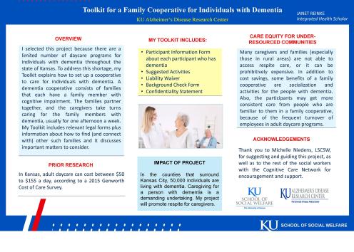 Janet Reinke : Toolkit for a Family Cooperative for Individuals with Dementia