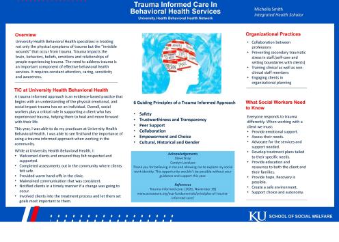 Michelle Smith : Trauma Informed Care In Behavioral Health Services