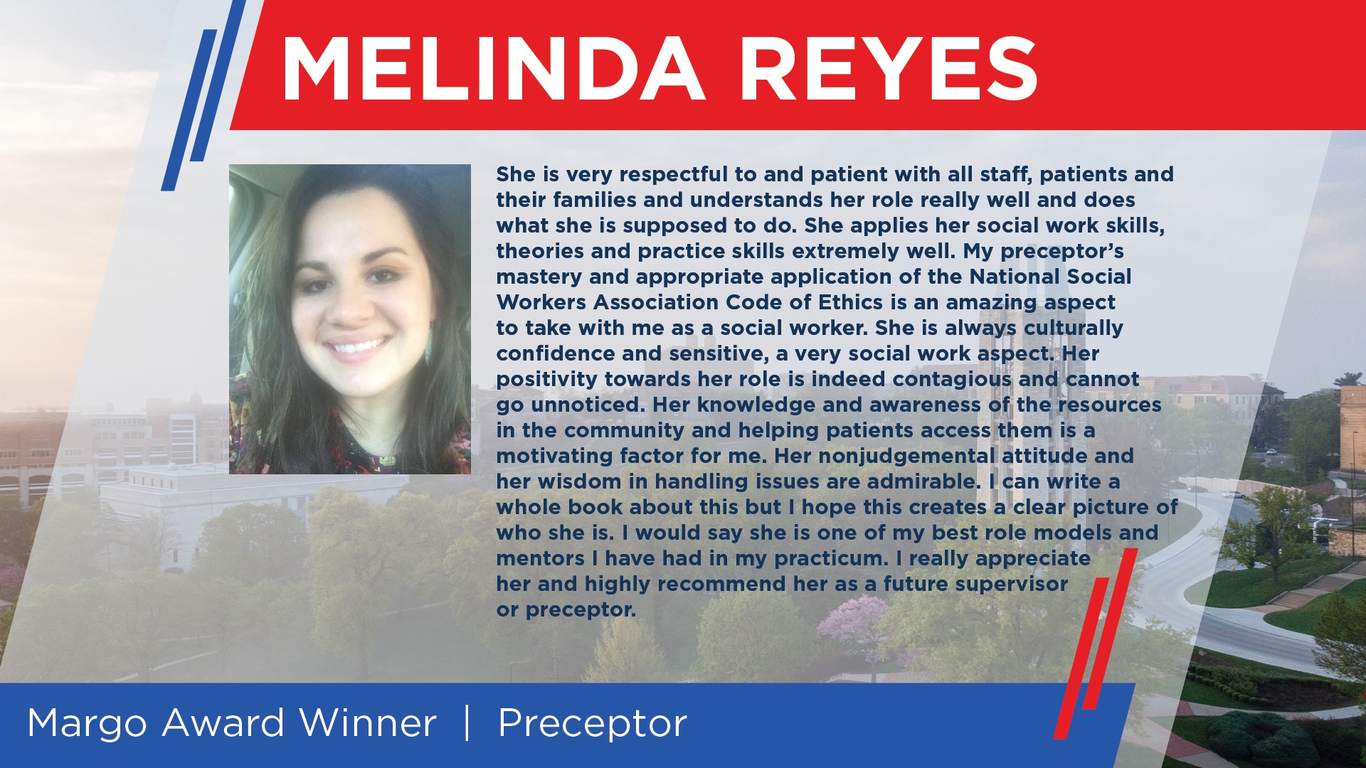 Preceptor Margo Award Winner - Melinda Reyes