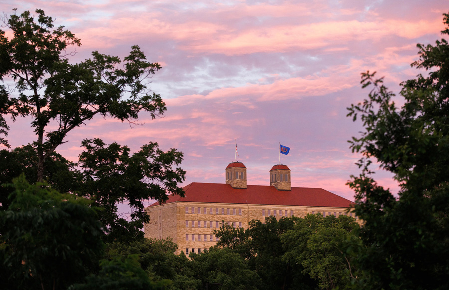 Fraser Hall on the University of Kansas campus